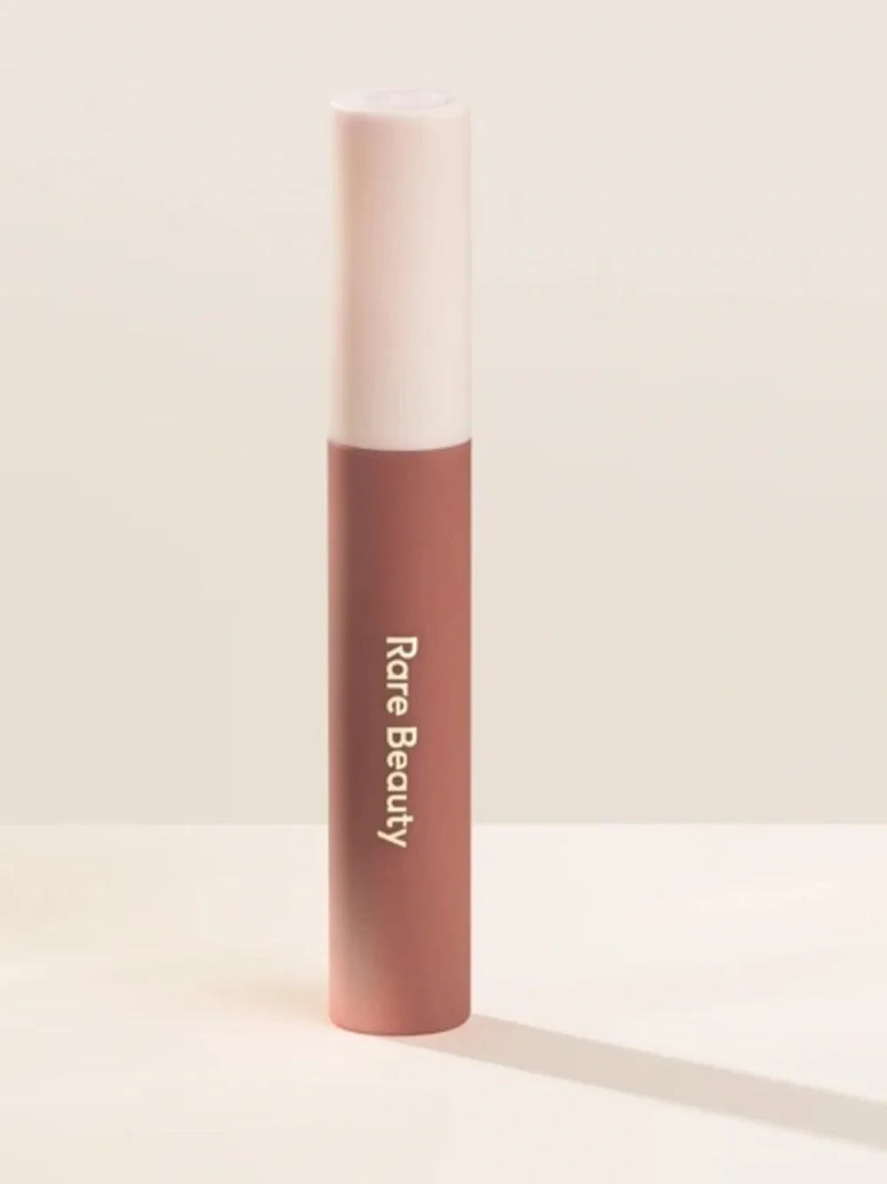 NIB Rare Beauty Lip Soufflé Matte Lip Cream - Courage (Peachy Coral Pink)